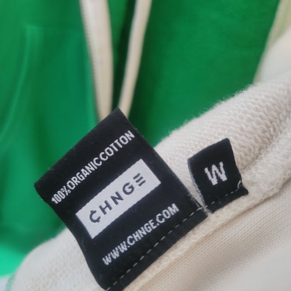 CHNGE Size M Organic Cotton Colorblock Zip Up Hoodie Unisex - Picture 6 of 13